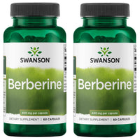 Thumbnail for Swanson Berberine - Supports Metabolic Health & Heart Health* - Contains Standardized Berberine HCl - Non-GMO & Gluten-Free - 60 Vegan Capsules (2 Pack)