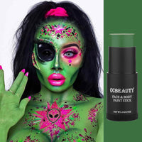 Thumbnail for CCbeauty Witch Green Face Paint Stick, Face Painting Kit, Dark Green Cream SFX Makeup Foundation, Professional Body Paint for St. Patrick's Day, Halloween Costume Party, Grinch Hulk Monster Makeup