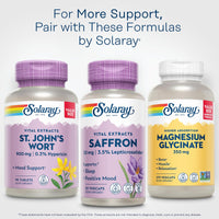 Thumbnail for SOLARAY Saffron Extract - Sleep and Positive Mood Support - Vegan and Gluten Free Saffron Supplements - Lab Verified - 60-Day Guarantee - 30 Servings, 30 VegCaps