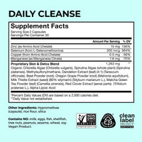 Thumbnail for HUM Daily Cleanse Acne Supplements for Women & Men, Gentle Digestive Cleanse for Clear Skin Support, Zinc, Spirulina, Chlorella, Detoxifying Herbs, Organic Algae, Skin Vitamins Supplement, 60 Capsules