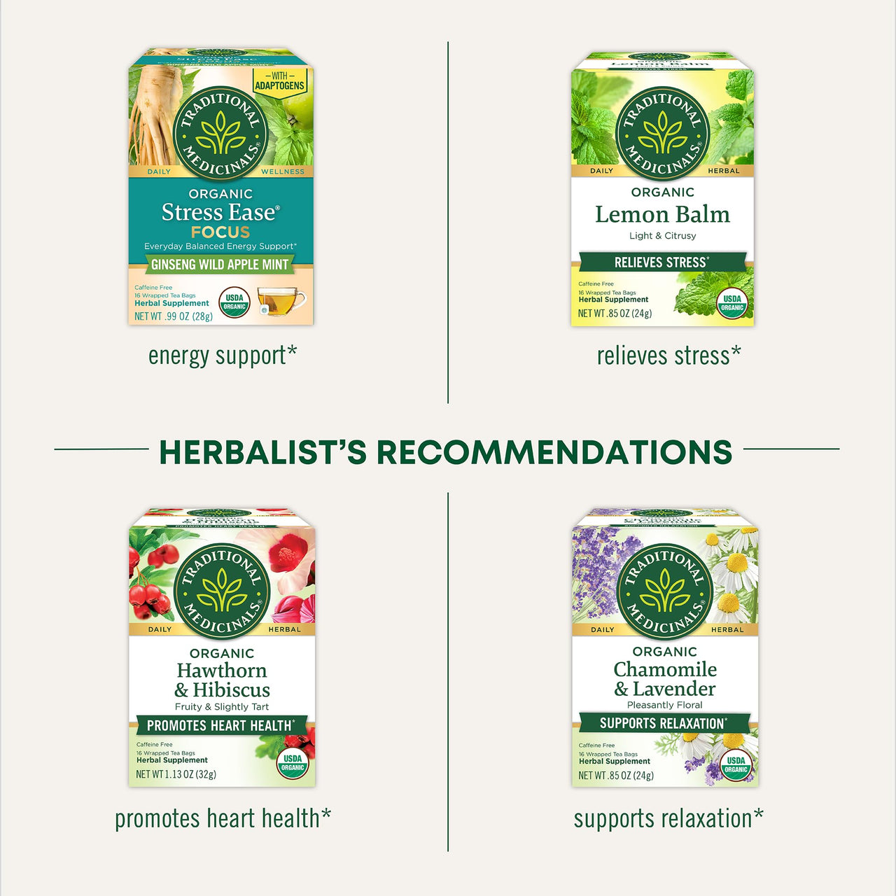 Traditional Medicinals Organic, Rosy Mood, Damiana & Butterfly Pea Flower - Uplifting Mood Support - Kosher, Non-GMO, Caffeine-Free, Compostable - 96 Tea Bags (6 Packs of 16)