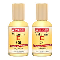 Thumbnail for De La Cruz Vitamin E Oil, Vitamin E Oil with Safflower for Skin, Hair, Face and Body, 2.2 FL OZ. (2 Bottles)