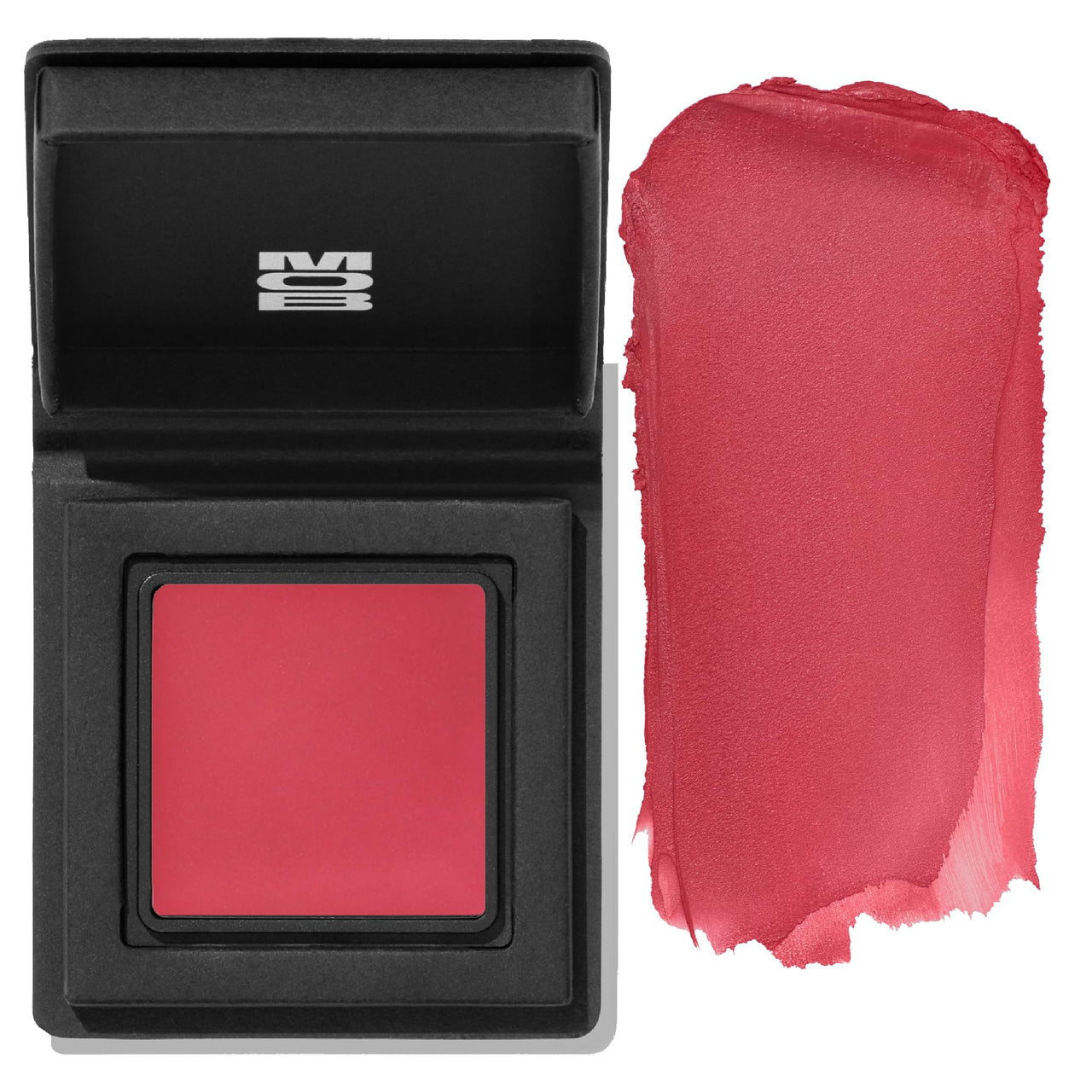 MOB Beauty Cream Clay Blush M68 Strawberry Pink – Fresh Pop of Color, Buildable Lightweight Blendable Vegan Cruelty-Free Skincare Infused Long Wear Sustainable Refillable Compact
