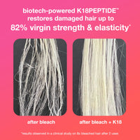 Thumbnail for K18 Leave-In Repair Hair Mask, 4-Minute Speed Treatment, Renews Hair Damage From Color, Chemical Services Heat (1 of each 50ml & 15ml).