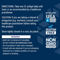 Thumbnail for Life Extension Low Dose Vitamin K2 – Supports Arterial Health – Non-GMO, Gluten-Free – 90 Softgels