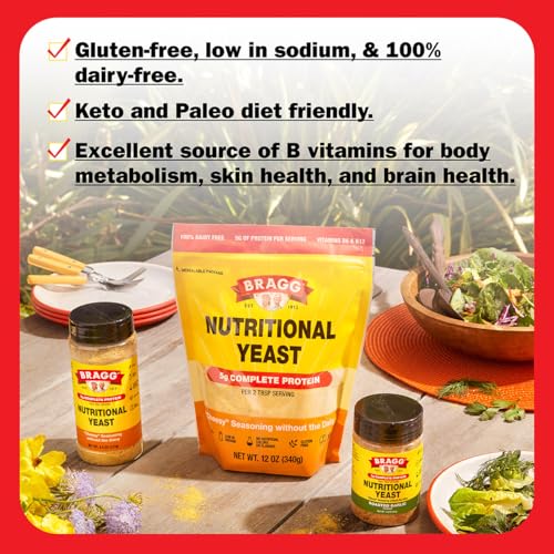 Image 4 of Bragg Nutritional Yeast Roasted Garlic Seasoning - (6 Pack) 3 oz