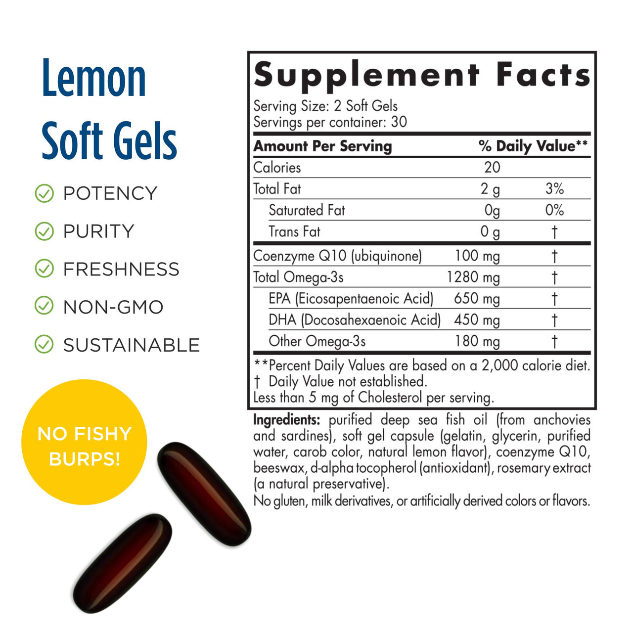 ProOmega CoQ10 1000mg 60 Softgels