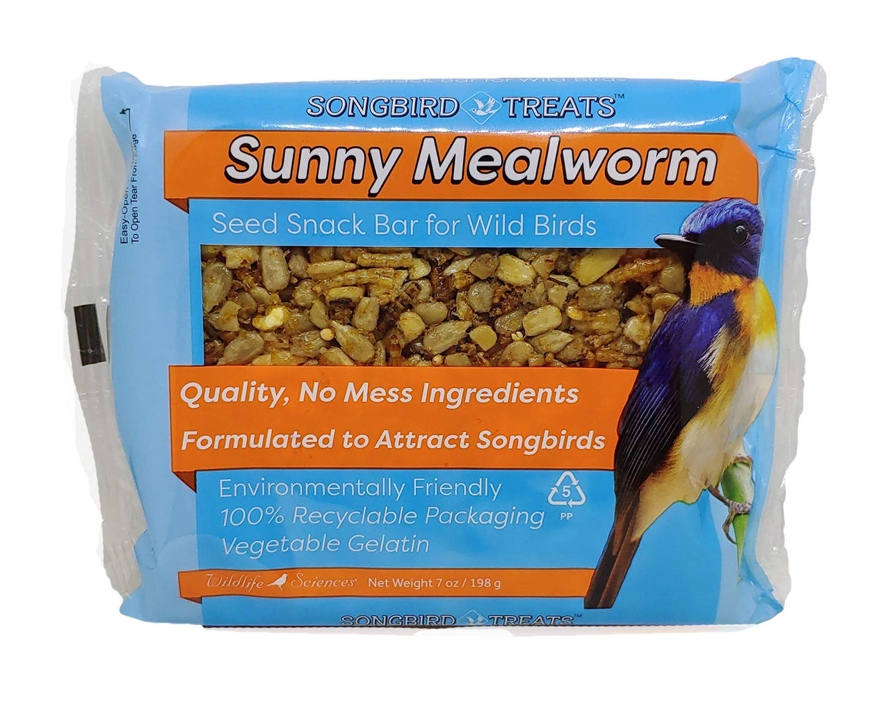 Songbird Treats Seed Cake Variety 4 Pack | 8 oz Bird Seed Cakes for Wild Birds