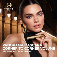 Thumbnail for L'Oreal Paris Voluminous Panorama Mascara, Volumizing and Lengthening Mascara, Washable Longwear and Smudge Resistant Make Up, Blackest Black, 0.33 Fl Oz