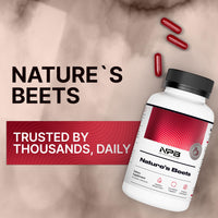 Thumbnail for Nature's Pure Blend Organic Beet Root Powder Capsules – Beet Root Capsules & Beets Supplements for Circulation – L Arginine – Nitric Oxide Supplements – 1500MG