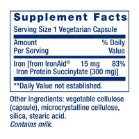 Thumbnail for Life Extension Iron Protein Plus, Iron Protein succinylate, absorbable Iron Supplement for Whole-Body Health, Non-GMO, Gluten-Free, Vegetarian, 100 Capsules