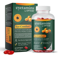 Thumbnail for eyetamins® by OPTASE® Eye Comfort™ - 60 Softgels - Eye Doctor Recommended - an Omega-Based Eye Supplement formulated to Support Moisture Balance and Eye Comfort from Within. Plant Based Soft gels.