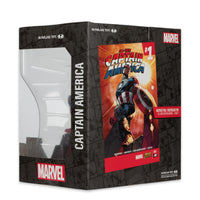 Thumbnail for McFarlane Toys - Marvel Captain America 1:10th Scale Collectible with Scene (All-New Captain America #1)