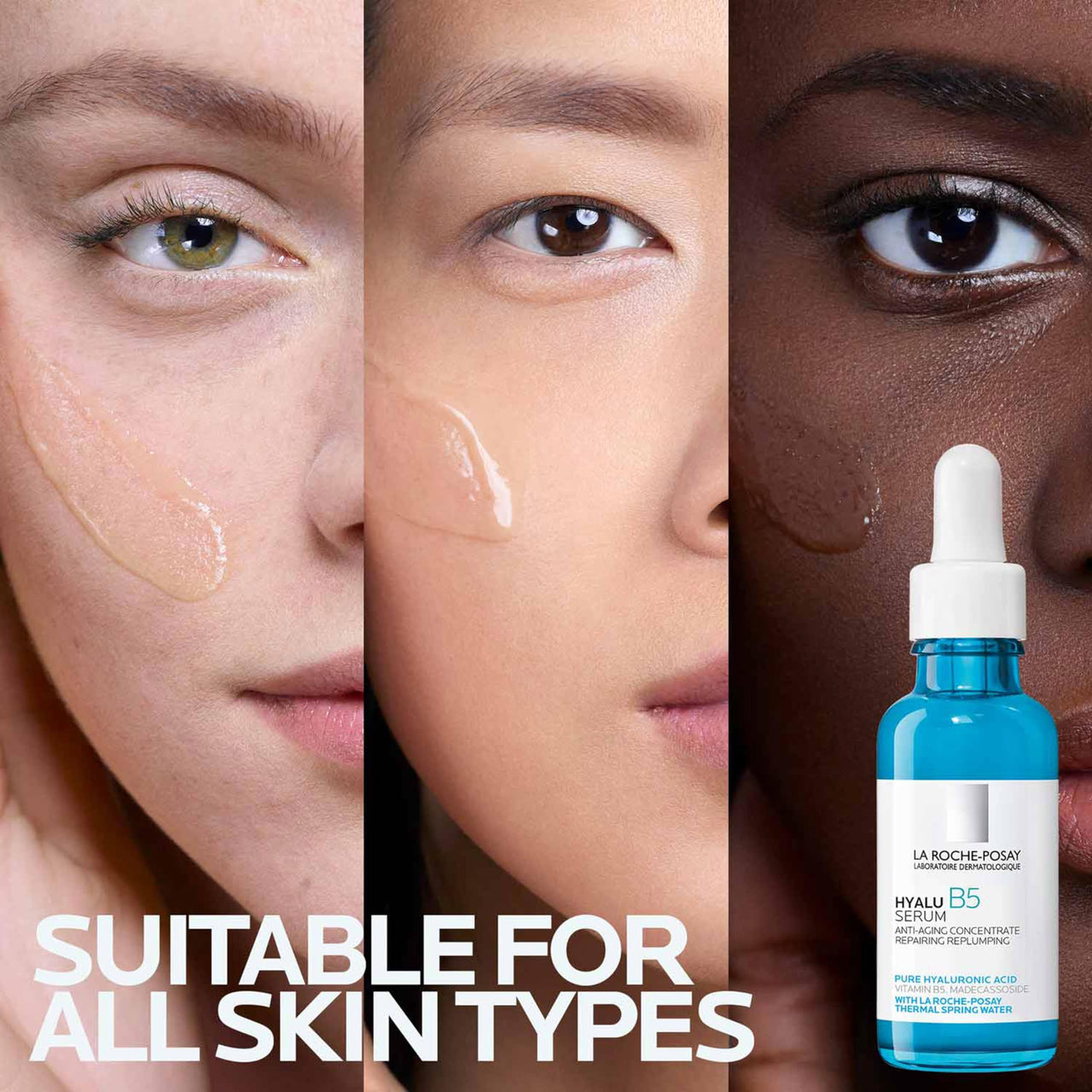 La Roche-Posay Hyalu B5 Pure Hyaluronic Acid Serum for Face, with Vitamin B5, Anti-Aging Serum for Fine Lines and Wrinkles, Plumps and Repairs Dry Skin, Safe on Sensitive Skin