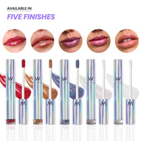 Thumbnail for Wonderskin Wonder Blading Top Gloss - Gold Lip Gloss, Non-Sticky, Hydrating Lipgloss & Long Lasting Glitter Lip Gloss For Women (Gold Glitter)