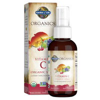 Thumbnail for Garden of Life Organics Vitamin C Spray for Kids and Adults - Cherry Tangerine, Vitamin C Supplement, Antioxidant for Immune Support and Skin Health, 2 fl oz Liquid Drops