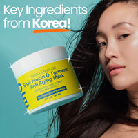 Thumbnail for SeoulCeuticals Korean Face Mask Skin Care - Snail Mucin Turmeric Mask for Face – Cruelty Free K Beauty Anti Aging Face Mask for Healthy, Youthful Glow 2oz