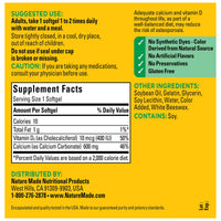 Thumbnail for Nature Made Calcium 600 mg with Vitamin D3, Dietary Calcium Supplement for Bone Support, 100 Softgels