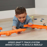 Thumbnail for Hot Wheels Track Creator Boosted Jump Speedway Set & Toy Car