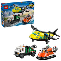 Thumbnail for LEGO City Airplane, Service Truck & Hovercraft Remix Building Toy for Kids - Mix & Match Emergency Vehicle & Truck Toys for Pretend Play - Gift Idea for Boys & Girls, Ages 7+ - 60505