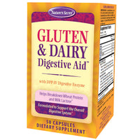 Thumbnail for Nature's Secret Gluten & Dairy Digestive Aid - 50 Capsules - Helps Break Down Wheat Protein & Milk Lactose - 25 Servings