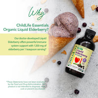 Thumbnail for CHILDLIFE Essentials Organic Elderberry Syrup for Kids - Liquid Elderberry for Toddlers, Elderberry Extract Drops, Tincture for Babies, Toddlers, Children - 4 Fl Oz