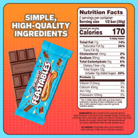 Thumbnail for MrBeast Feastables Peanut Butter Milk Chocolate Crunch Bar, King Size, 10 Count, Peanut Butter & Crispy Rice Chocolate Candy, Fairtrade Cocoa, 2.1oz Each