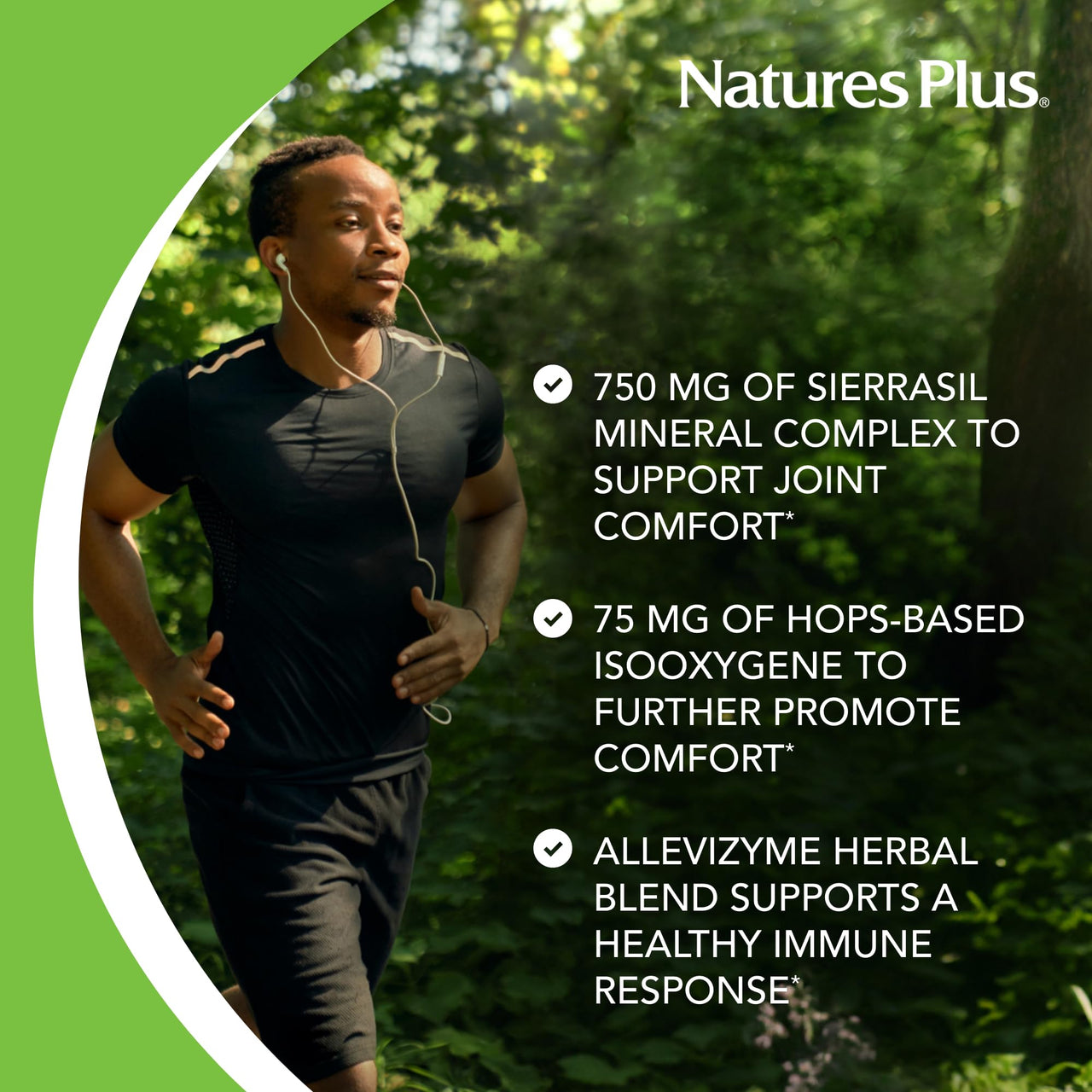 NaturesPlus Ultra InflamActin - 60 Capsules - Natural Anti-Inflammatory Supplement with Turmeric, Bromelain, MSM, Boswellia & Ginger - Joint Health Support - 30 Servings