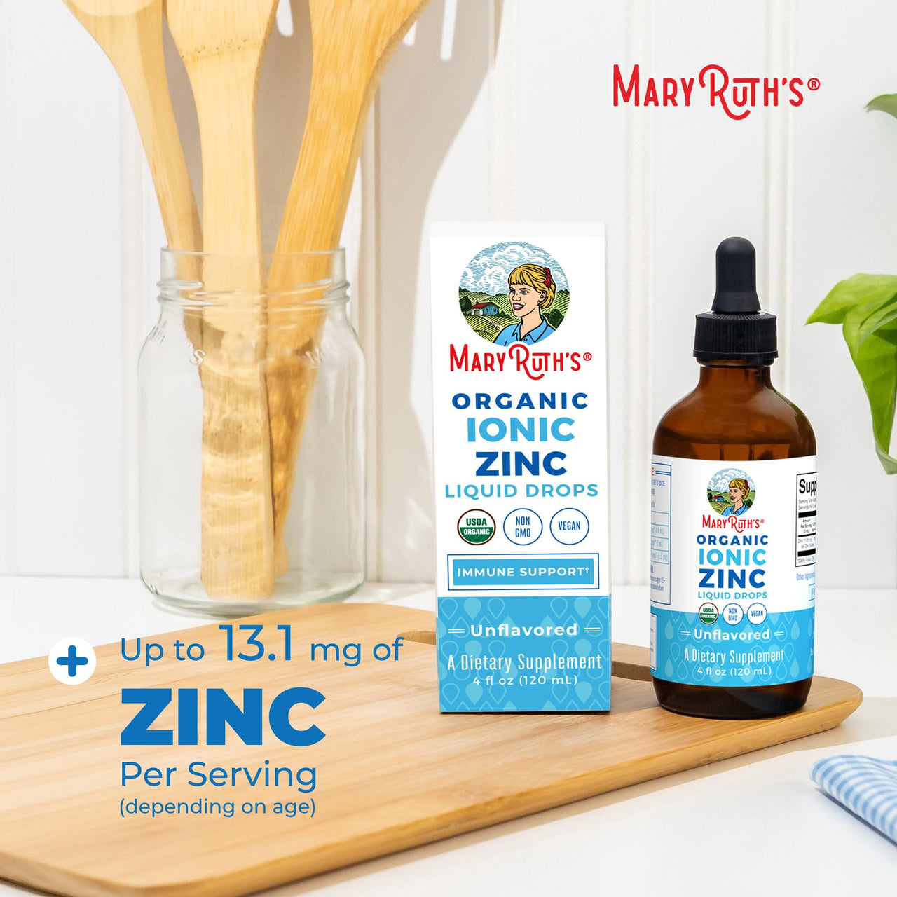 MaryRuth's Organic Liquid Zinc Supplement for Kids & Adults | Immune Support | Skin Health | Antioxidant | Cellular Metabolism | Zinc Sulfate | Vegan | Non-GMO | Sugar Free | Gluten Free | 4 oz