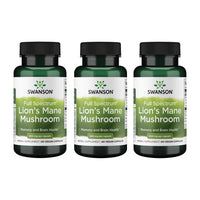Thumbnail for Swanson Lion's Mane Mushroom - Traditional Brain Booster Supplement Made from Hericium Erinaceus (60 Capsules, 500mg Each) 3 Pack