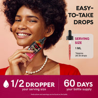 Thumbnail for USDA Organic Vitamin B12 Sublingual Drops - 5000 mcg Liquid Vegan Methylcobalamin for Women & Men - Energy Boost, Focus & Mood, Brain Health Support - Maximize Absorption - 2 Month Supply, 2 fl oz