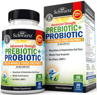 Thumbnail for Advanced Prebiotics and Probiotics for Women & Men, Immune, Digestive & Gut Health with L. Reuteri, Inulin Fiber, Digestive Enzymes, Non-GMO, Gluten-Free, Dairy-Free, 30 Capsules