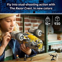 Thumbnail for LEGO Star Wars: The Mandalorian and Grogu The Razor Crest Building Toy - Build and Display Set for Boys & Girls, Ages 10+ - Star Wars Gifts for Birthdays & Fans - 75447