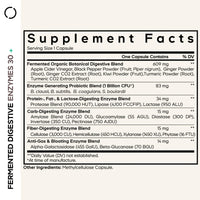 Thumbnail for Codeage Fermented Digestive Enzymes Supplement - 14 Digestive Enzymes, Probiotics, Prebiotics, Fermented Botanicals, Plant-Based Multi Pancreatic Enzymes - 1 Capsule a Day - 30 Capsules