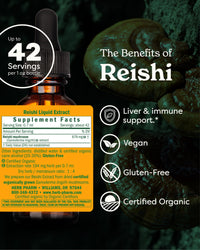 Thumbnail for Herb Pharm Reishi Mushroom Extract Immune System Builder - 1 Ounce