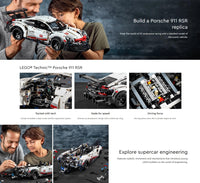 Thumbnail for LEGO Technic Porsche 911 RSR 42096(1580 Pieces)