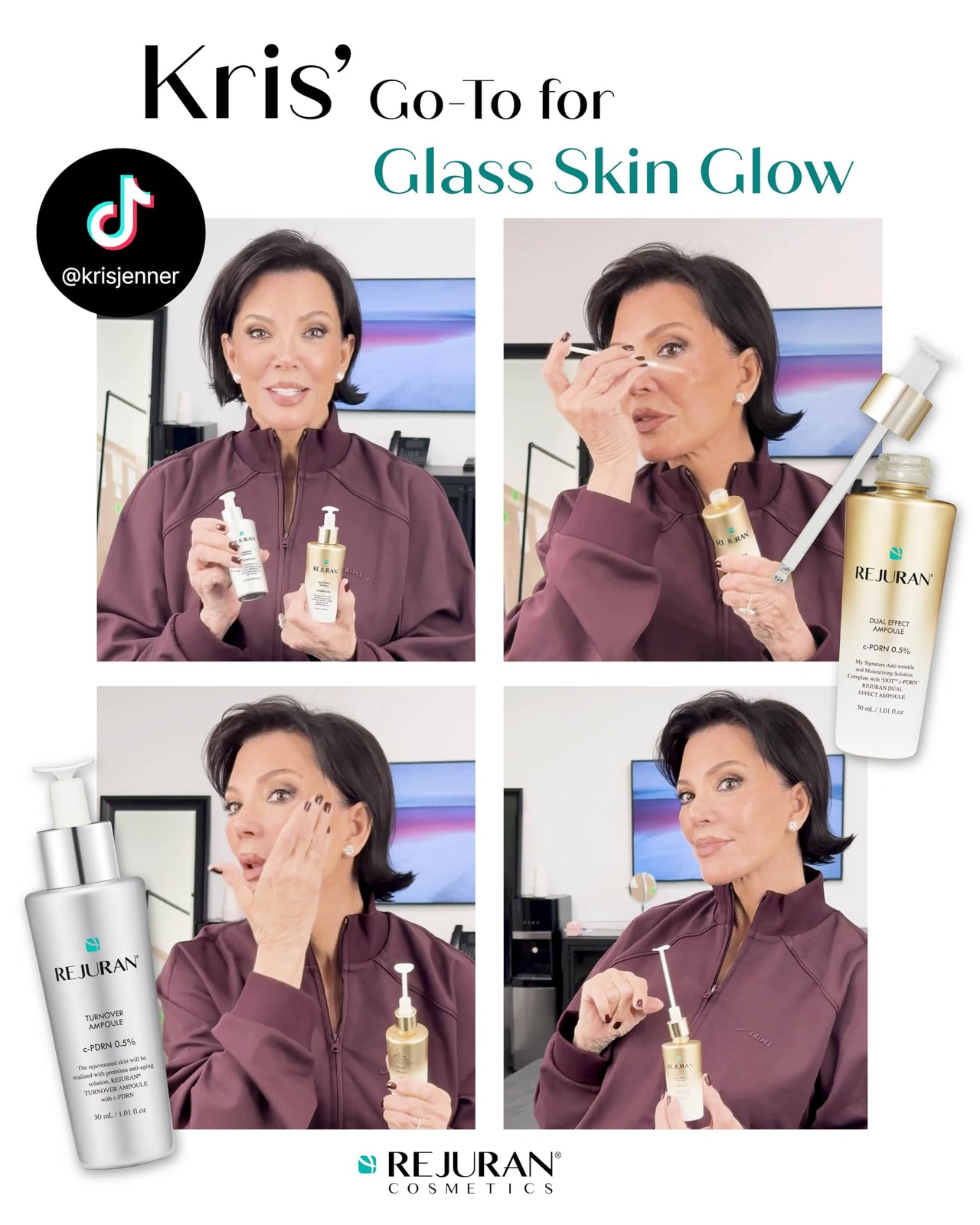 REJURAN® Dual Effect Ampoule, DOT DUAL c-PDRN® - Salmon DNA Face Serum for Deep Rejuvenation, Wrinkle Care, Firming, Skin Elasticity with Visible Anti-Aging Results. Korean Skincare (1.01 fl oz)