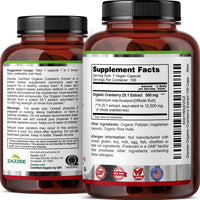 Thumbnail for Zazzee USDA Organic Cranberry 25:1 Extract, 500 mg per Capsule, 100 Vegan Capsules, 3+ Month Supply, Certified Kosher, Standardized, Concentrated 25X Extract, 100% Vegetarian, Non-GMO, Made in the USA