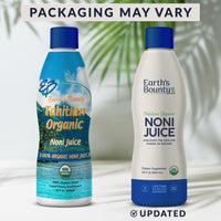 Thumbnail for Earth's Bounty Tahitian Organic Noni Juice - 32 fl.oz - 100% Pure, Natural Immune & Joint Support - Organic, Kosher Noni Juice - No Additives