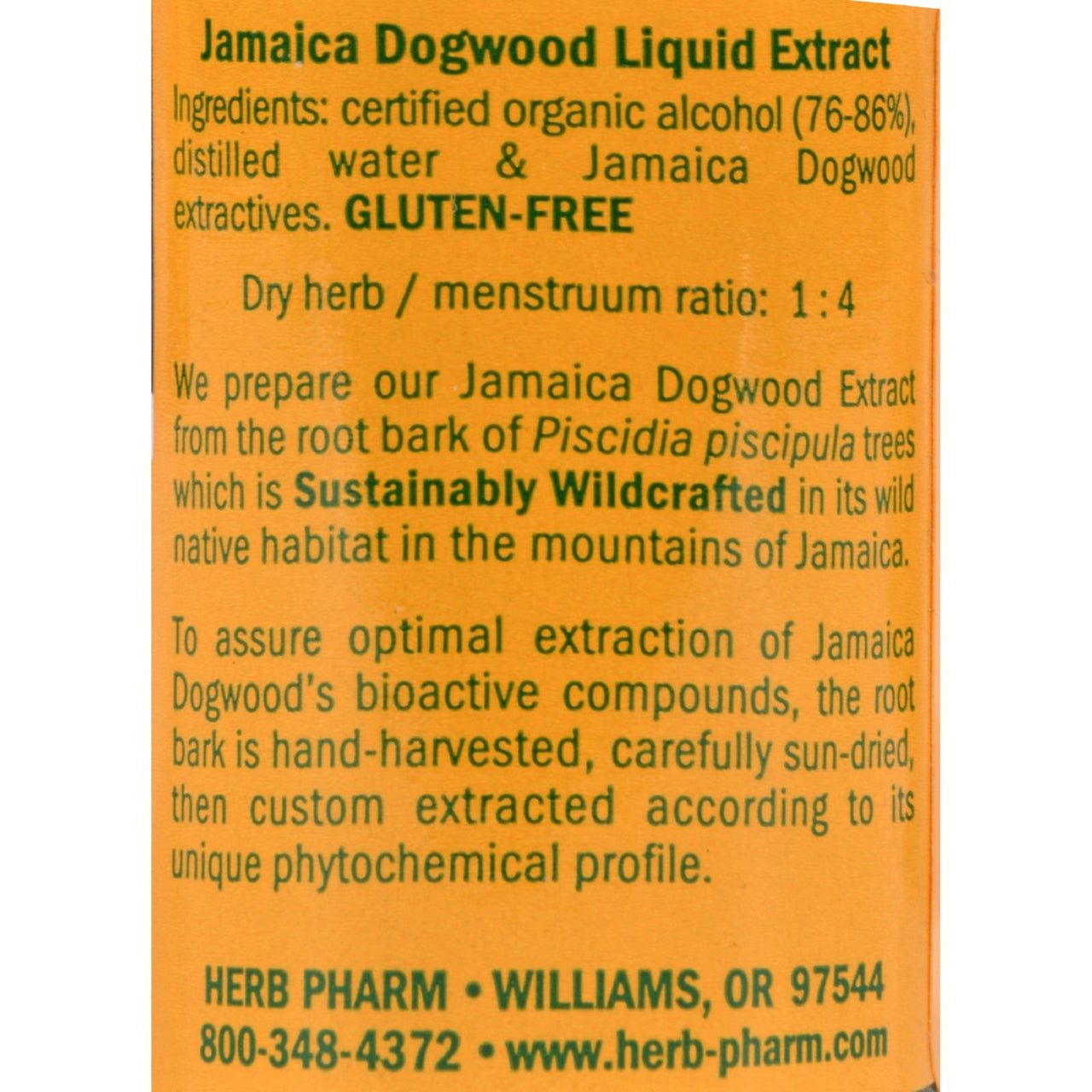 Herb Pharm Jamaica Dogwood Liquid Extract for Minor Pain - 1 Ounce