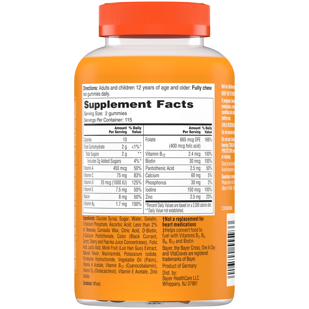 One A Day Women’s Multivitamin Gummies, Multivitamin For Women with Vitamin A, C, E, Vitamin D and Zinc for Immune Health Support, 230 count