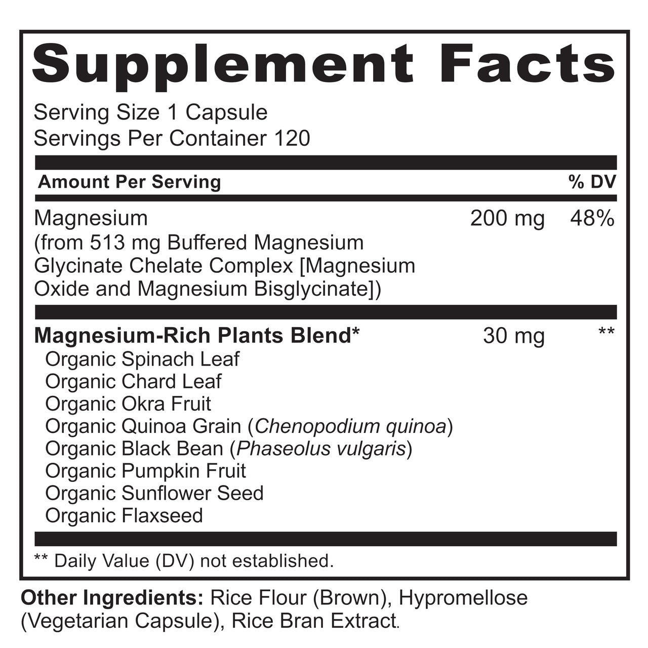 NATURELO Magnesium Glycinate Chelate Complex - 200 mg Magnesium with Organic Vegetables to Support Sleep, Calm, Muscle Cramp & Stress Relief - Gluten Free, Non GMO - 120 Capsules
