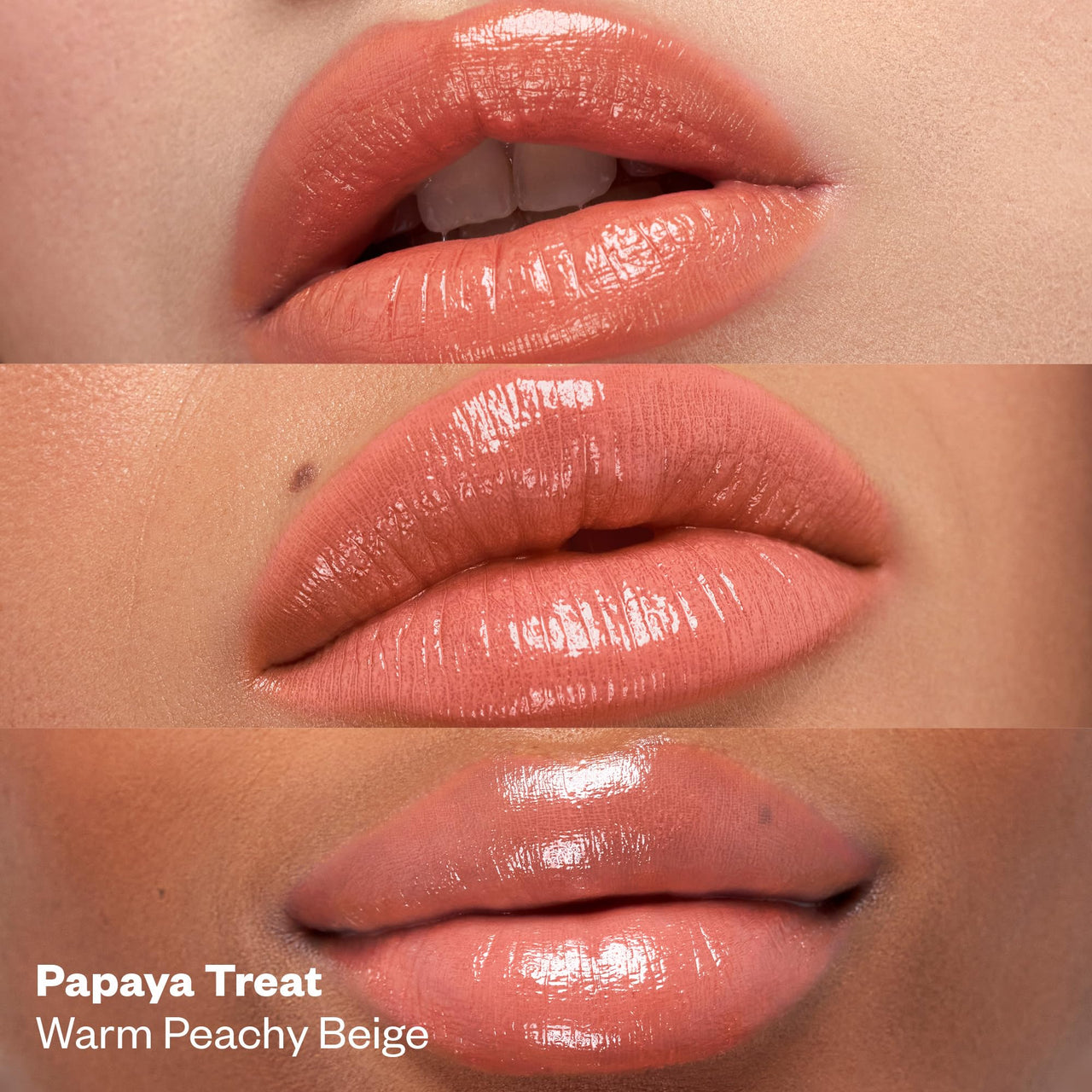 Kosas Wet Stick Moisturizing Shiny Sheer Lipstick with Ceramides, Hyaluronic acid, Peptides and Mango Butter - Soothes, Softens, and Moisturizes Lips – Papaya Treat