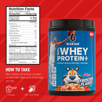 Thumbnail for Six Star Whey Protein Powder Plus - Muscle Building & Recovery Formula with Whey Isolate Powder, BCAAs, 30g Protein, Immune Support - Post-Workout Supplement - Kellogg’s Frosted Flakes Flavor, 1.8 lbs