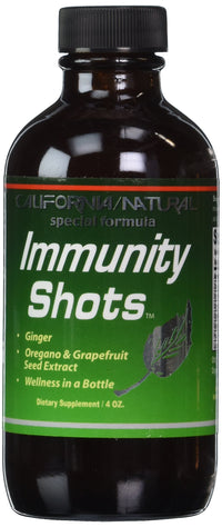 Thumbnail for California Natural Immunity Shots 4oz Bottle Zinc, Organic Ginger Root, Oregano Oil - Potent & Pure Immune System Booster - Immune System Support (Pack of 1)