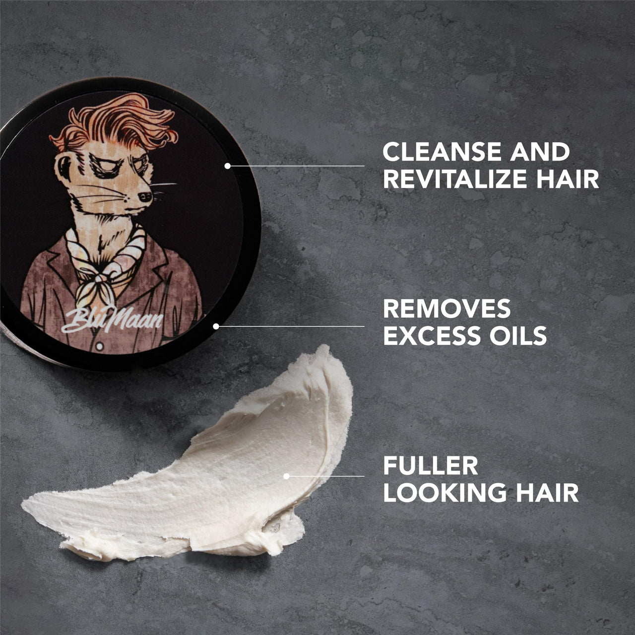 BLUMAAN Lift Dry Shampoo Paste - Cleanse and Revitalize Second-Day Hair - Volumizing Lift, Texture, Light Hold and Cleansing Hair Care Essential with Natural Ingredients - 74 ml/2.5 oz