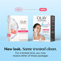 Thumbnail for Olay Makeup Remover Wipes, Daily Facials Hydrating Face Cleanser for Normal to Dry Skin, Alcohol & Fragrance Free, Soft Face Wash Towels, Travel Essentials for Women, Convenient Dry Cloths, 66 ct