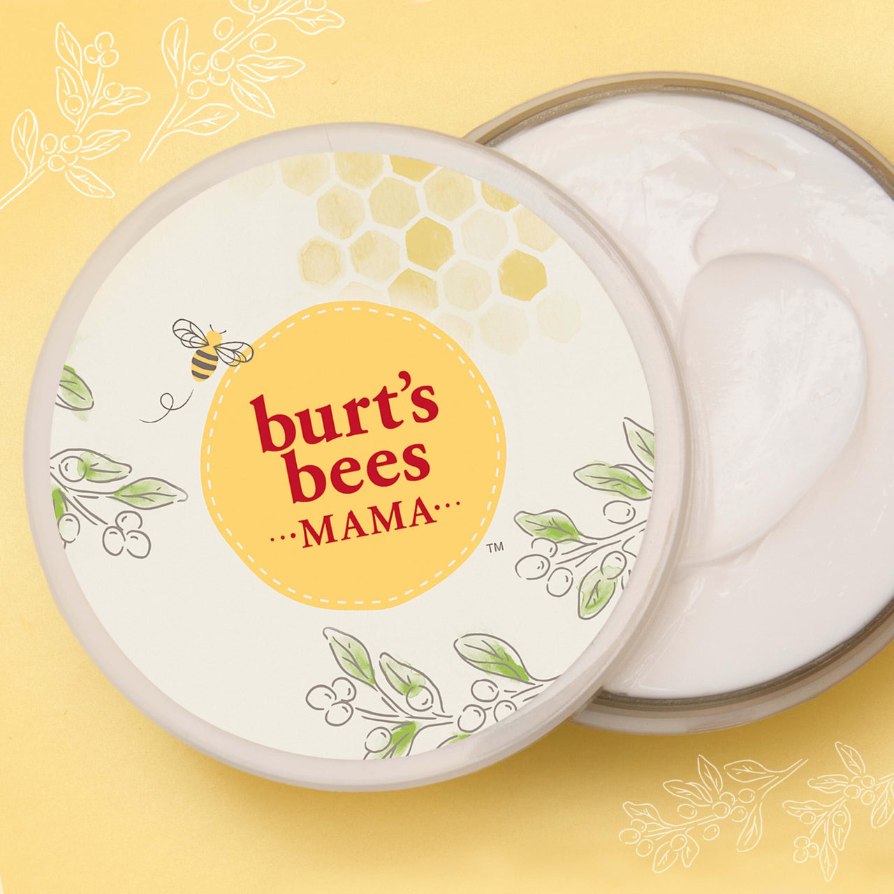 Burt's Bees Christmas Gifts, Mama Belly Butter, Stretch Mark Cream for Pregnancy Massages Body & Reduces Scar Appearance, Prenatal & Postnatal Skin Care, Shea Butter & Vitamin E Rich Formula, 6.5 Oz