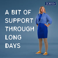 Thumbnail for JOBST Relief 15-20 mmHg Compression Stockings, Knee High, Closed Toe, Beige, Medium