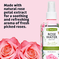 Thumbnail for De La Cruz Rose Water Body Mist Bundle – 8 fl oz Spray & 16 fl oz Refill – Refreshing Rose Water Spray for Face, Skin, and Hair – Soothing Aroma & Hydration Pair